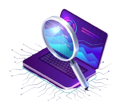 magnifying laptop