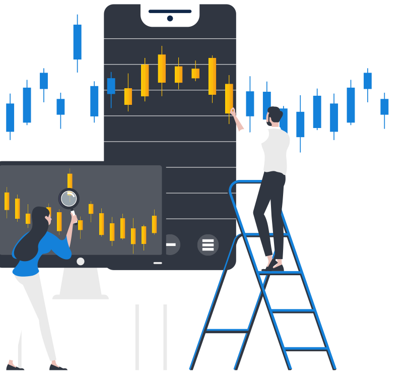 candlestick graphics
